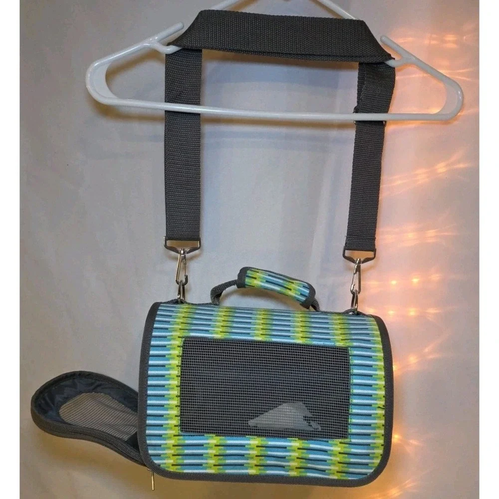 Pet Carrier Soft Sided Travel‎ Small Size Bag Mesh Zipper Tote Transport Airline